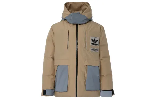 Adidas Originals Trefoil Collection Outfit Down Jacket Winter Men's Ecru