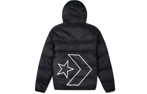 Converse Down Jackets Men's Black Hooded Moderate Other