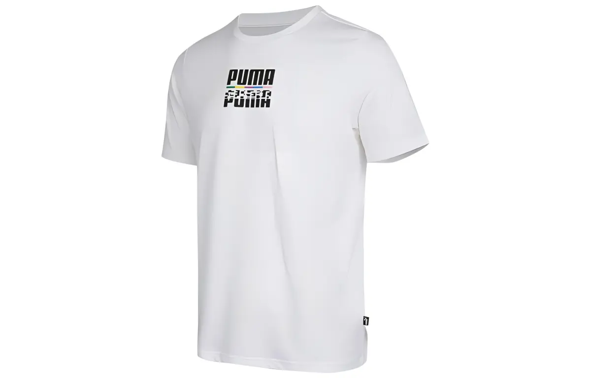 PUMA CORE INTERNATIONAL T-Shirts Men's Crew Neck Moderate Straight Fit