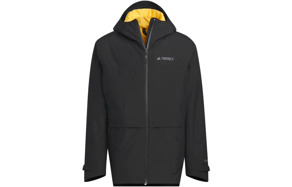 Adidas Terre Waterproof And Windproof Windbreaker Jacket Men's Black