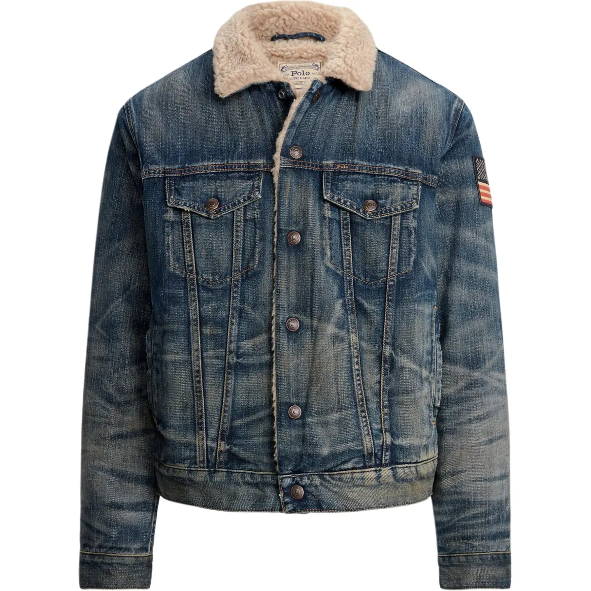 Polo Ralph Lauren Faded Effect Denim Trucker Jacket