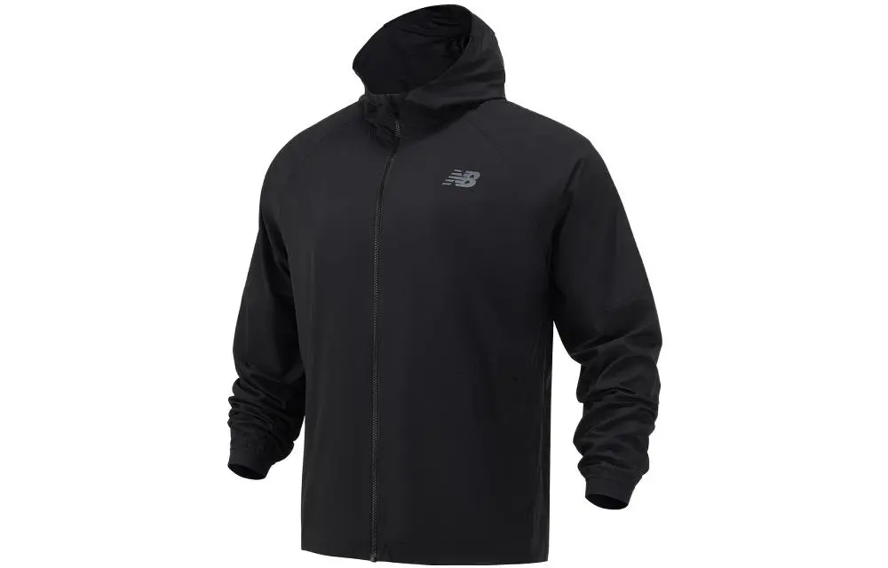 New Balance Jackets Men's Black Hooded Moderate Other