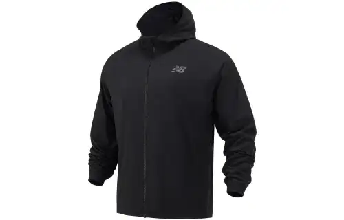 New Balance Jackets Men's Black Hooded Moderate Other