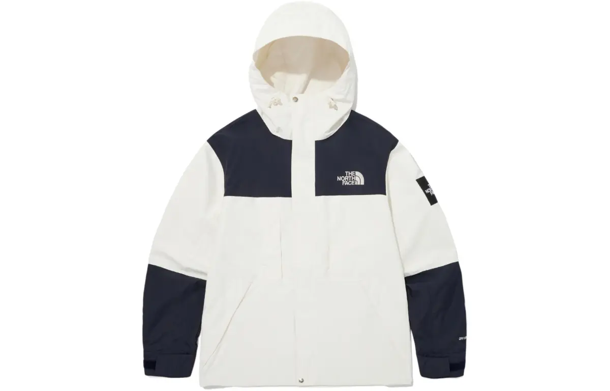 THE NORTH FACE Windbreaker Jacket Unisex Cream White/Black
