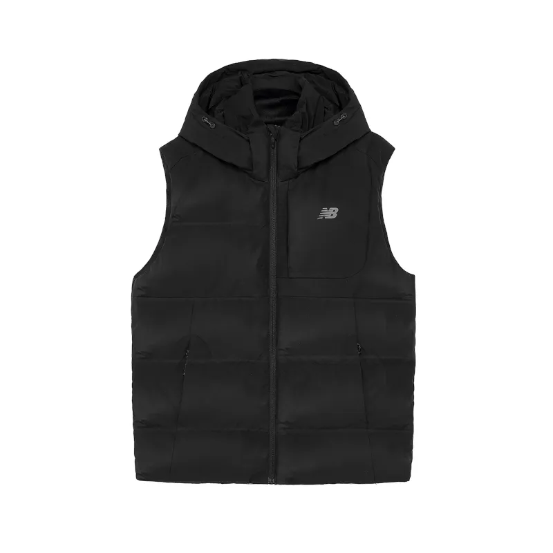 New Balance Down Vests Men's Black Detachable Hood Moderate Other