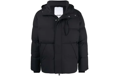 KENZO Down Jackets Men's Black Hooded Moderate Other