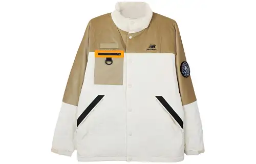 New Balance Colorblock Stand Collar Puffer Jacket Men's Multicolor