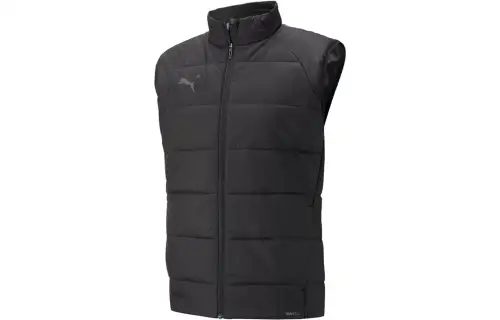 PUMA Teamliga Vests Men's Black Stand Collar Moderate Other