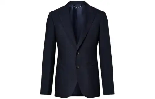 Lv Single Breasted Wool Pont Neuf Jacket
