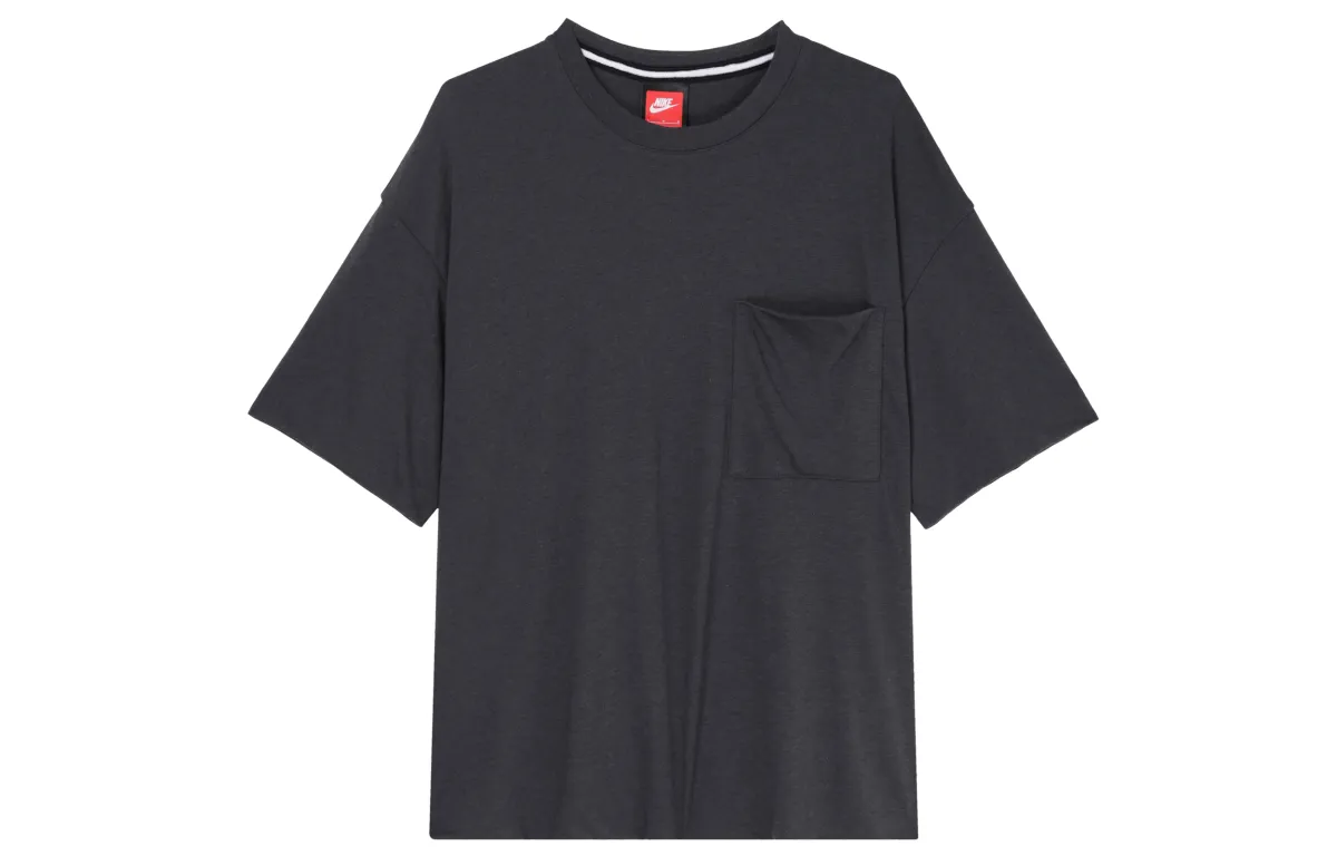 Nike T-Shirts Men's Gray Crew Neck Moderate