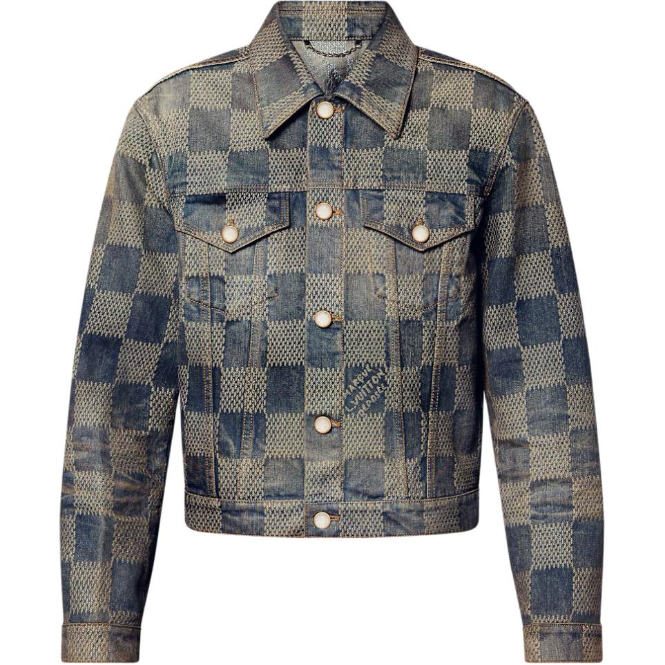 Мужская куртка Louis Vuitton LOUIS VUITTON FW24 Logo (синяя)