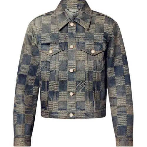 LOUIS VUITTON Damier Washed Denim Jacket