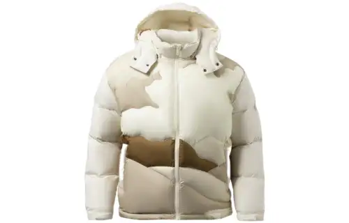 Li Ning Sports Fashion Collection Down Jackets Men's Eggnog Gray Detachable Hood Thickened