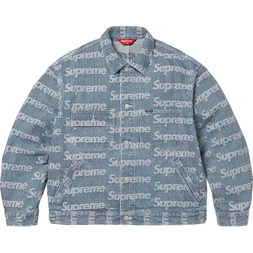 Supreme logo-print denim jacket