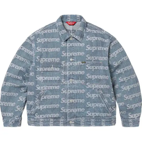 Supreme logo-print denim jacket