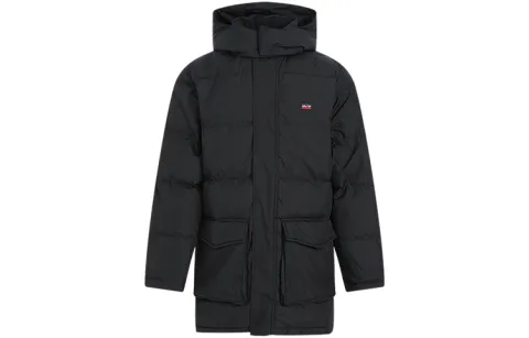 Levi's Down Jackets Men's Black Hooded Moderate Other