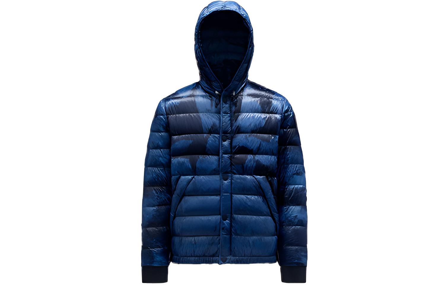 Мужской пуховик Moncler Grenoble Charlos (синий)