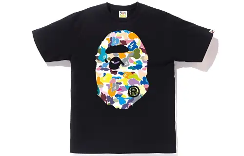 Bape Multi Camo Big Ape Head Tee
