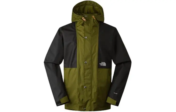 THE NORTH FACE Hiking And Mountaineering Breathable And Waterproof Windbreaker Jacket Men's Green