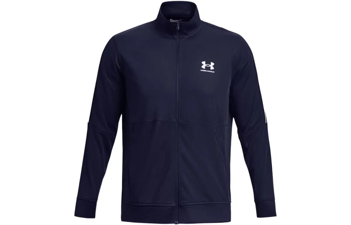 Under Armour Jackets Men's Marine Blue Stand Collar Moderate Straight Fit
