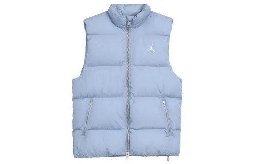 Jordan Vests Men's Blue Gray Stand Collar Moderate Other