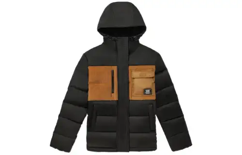 Vans Down Jackets Men's Black Hooded Moderate Other