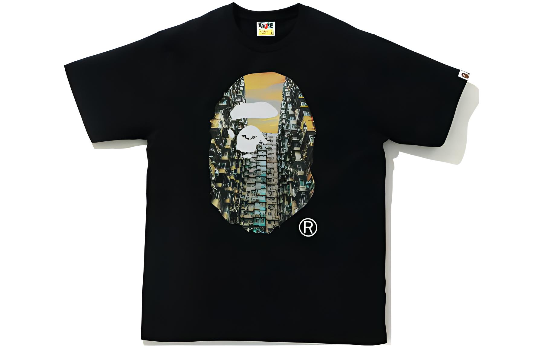 Bape Hong Kong 15th Anniversary Photo Ape Head Tee