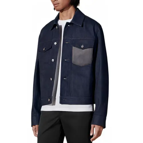HERMES Denim Jacket Men's Indigo