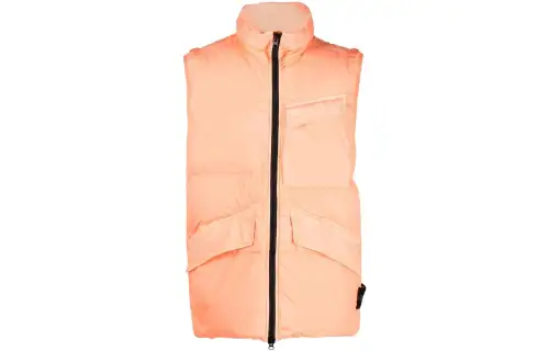 STONE ISLAND FW22 Down Jacket Unisex Orange Red