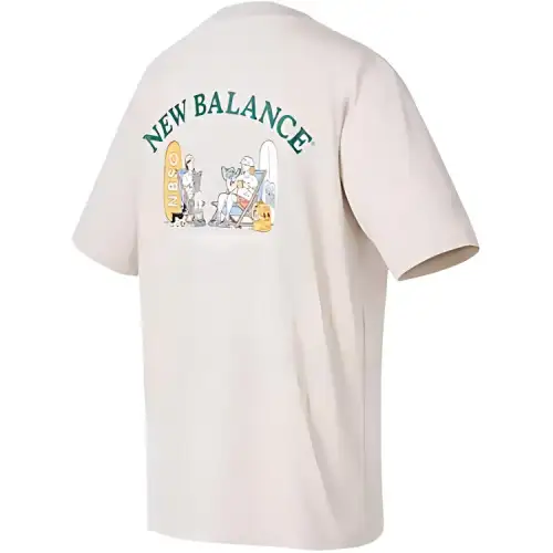 New Balance T Shirt Unisex Ecru