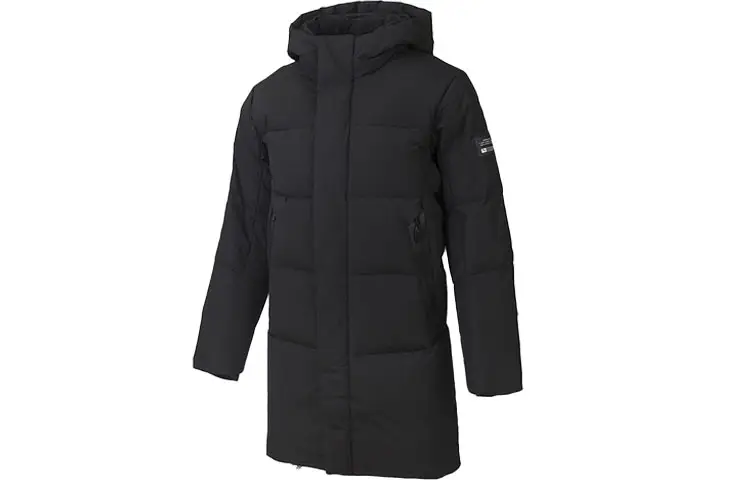 ANTA Variety Training Collection Down Jackets Men's Black Hooded Moderate