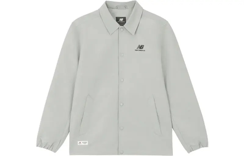 New Balance Jackets Unisex Gray Lapel Moderate Other