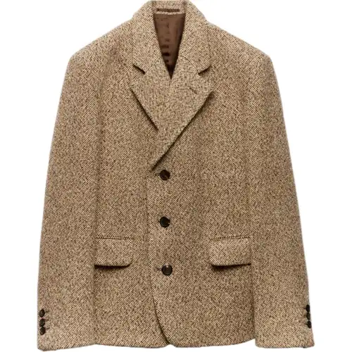 PRADA Single-breasted Wool Jacket