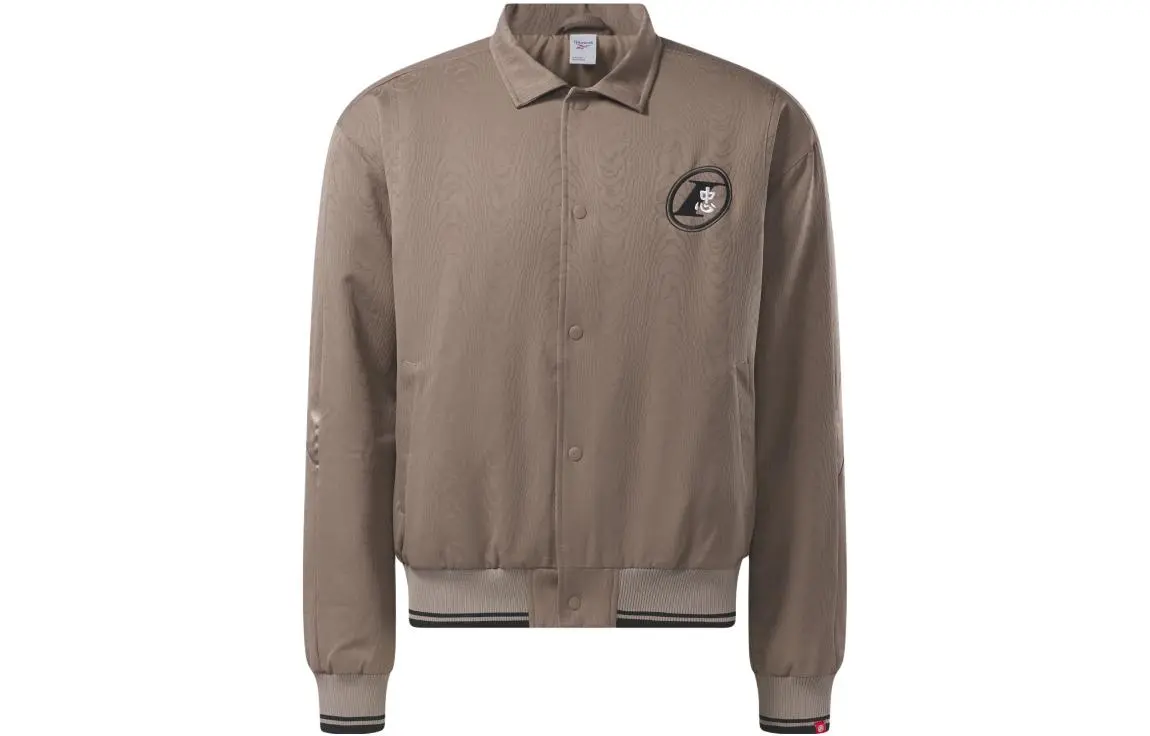 Reebok Jackets Unisex Brown Lapel Moderate