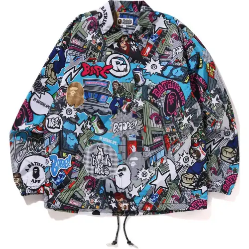 A BATHING APE SS24 COMIC ART Collection Jackets & Coats Men's Multicolor
