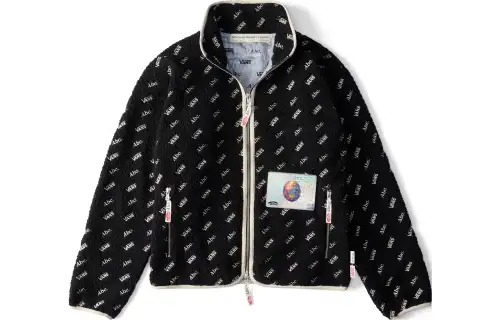 Vans Jackets Unisex Black Stand Collar Moderate Other