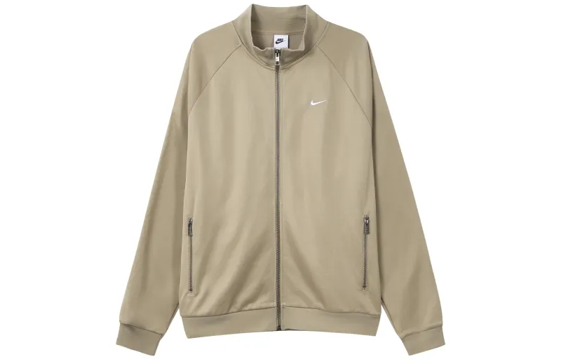 Nike Jackets Men's Beige Stand Collar Moderate Other