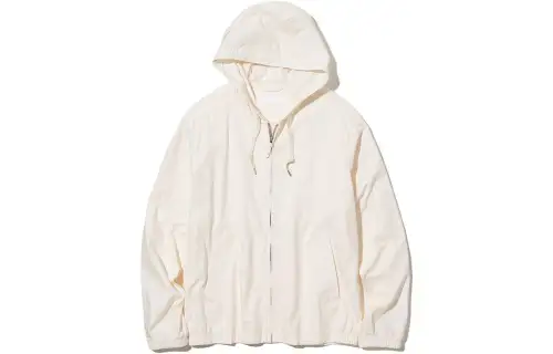UNIQLO Jackets Unisex Ivory Hooded Moderate Other