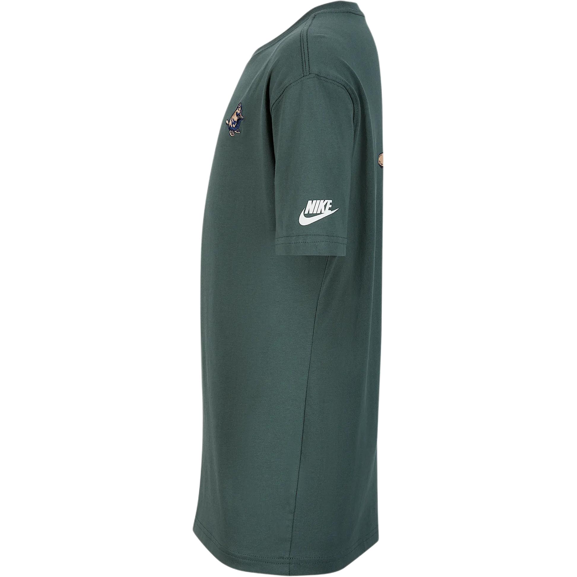Детская футболка Nike SportswearT 338 (зеленая) — фото 3