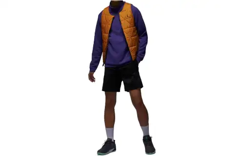 Jordan Vests Men's Desert Ochre Crew Neck Moderate Other
