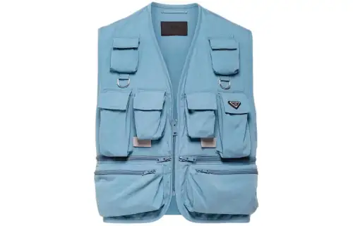 PRADA Vests Men's Blue Moderate