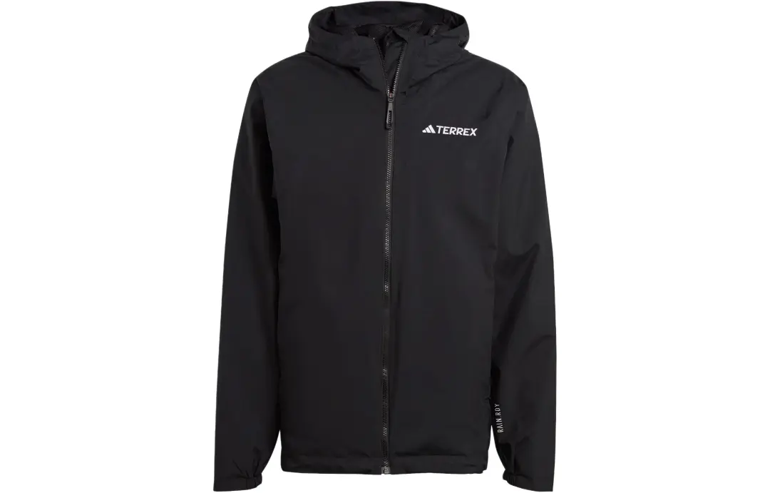 Adidas Outdoor Hiking Waterproof And Breathable Windbreaker Jacket Men's Black