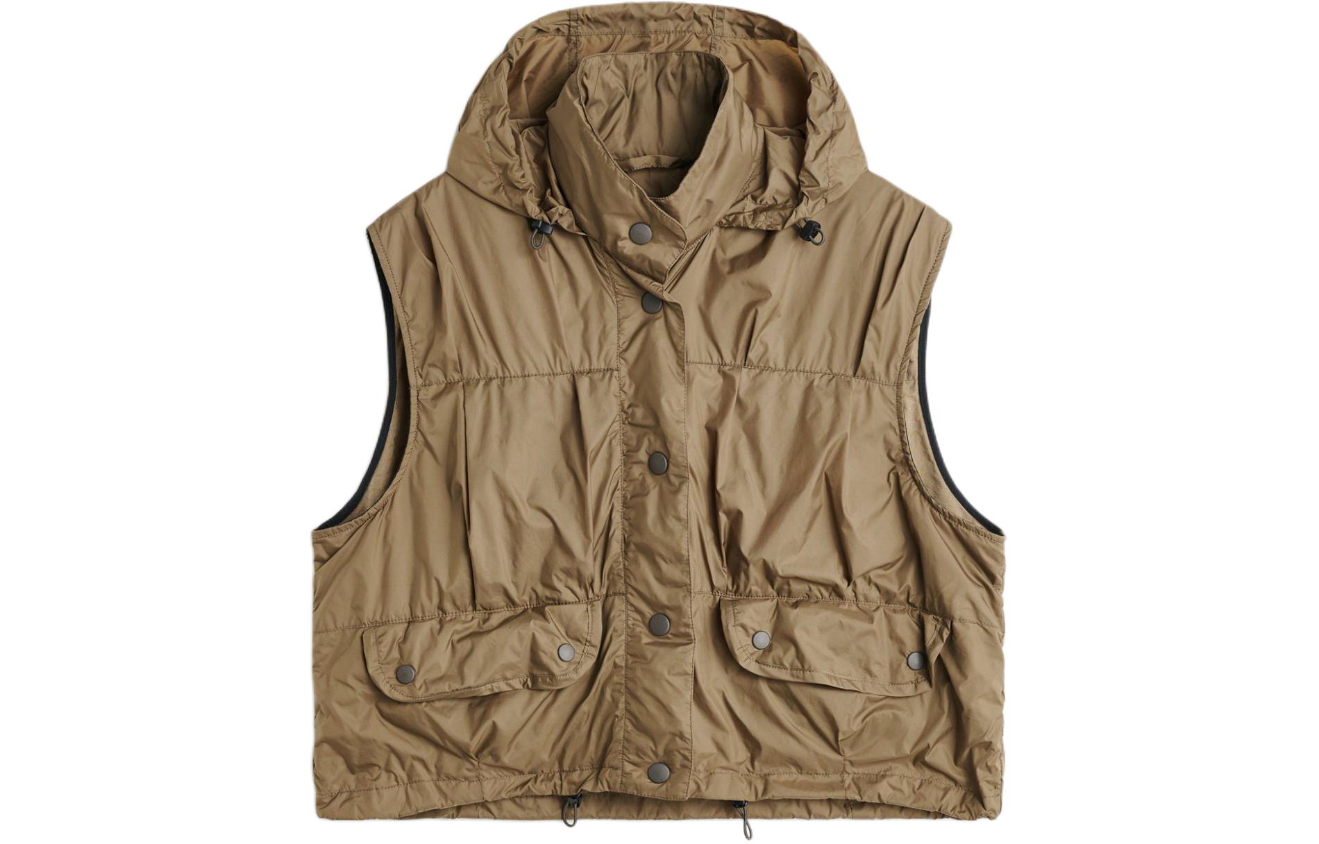 Мужской жилет OUR LEGACY Cropped Exhale Puffa Vest (коричневый)