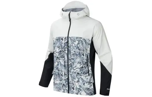 Anta x National Geographic Outdoor Collection Windbreaker Jacket Men's Euryale White/All Over Print