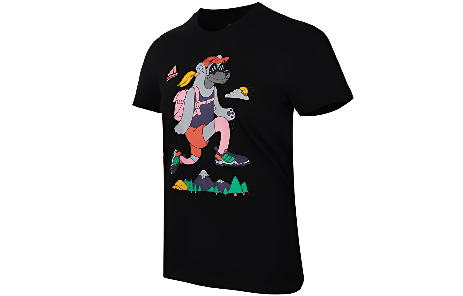 Женская футболка adidas W Gfx Bear (черная) — фото 3
