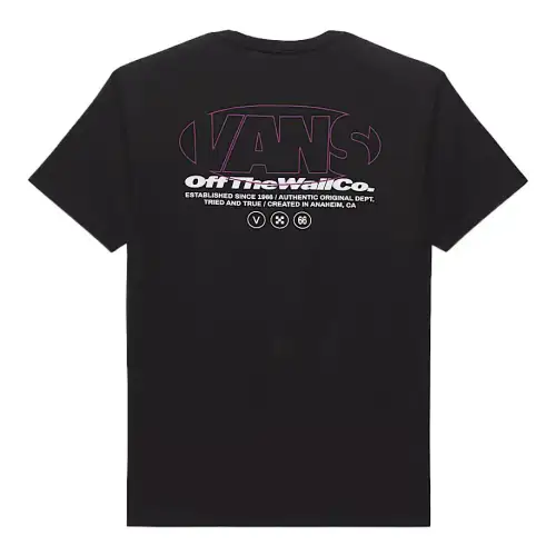 Vans T Shirts Men's Black Crew Neck Moderate