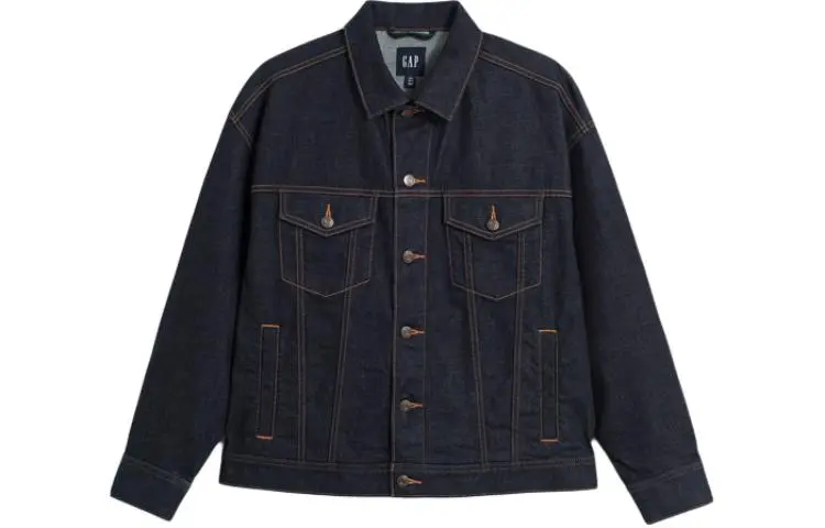 GAP Denim Jacket Men's Dark Blue