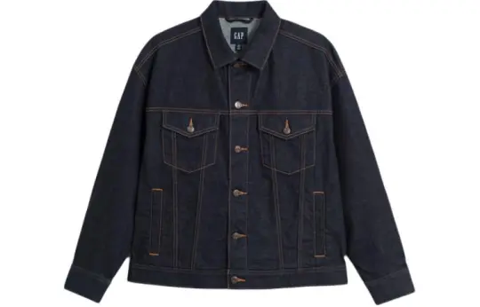 GAP Denim Jacket Men's Dark Blue