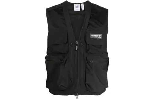Adidas Originals Vests Men's Black V Neck Moderate Other