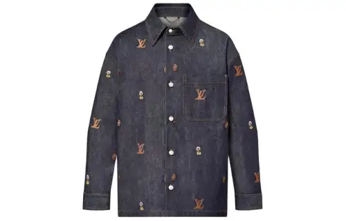 LOUIS VUITTON Embroidered Denim Overshirt Henry Taylor